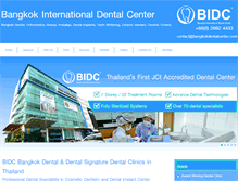 Tablet Screenshot of bangkokdental.com